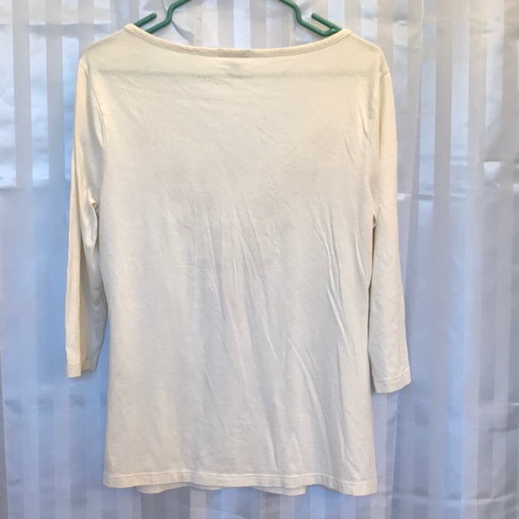 Old Navy Woman’s v neck top, 3/4 sleeves, nice - Picture 4 of 5